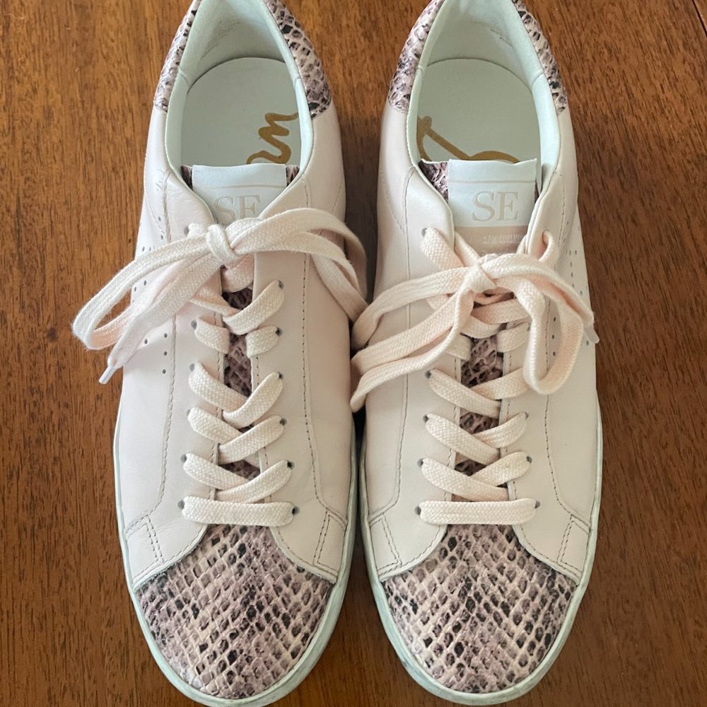 Worn Once! | Snakeskin Sneakers | Sam Edelman | Aubrie Sneaker | Size 8